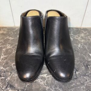 MICHAEL Michael Kors Black Leather Mules